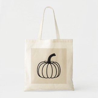 Sac fourre-tout en toile avec dessin de citrouille