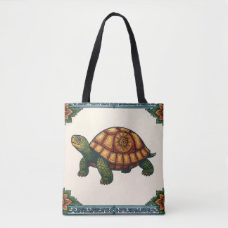Sac fourre-tout en toile avec illustration de tort