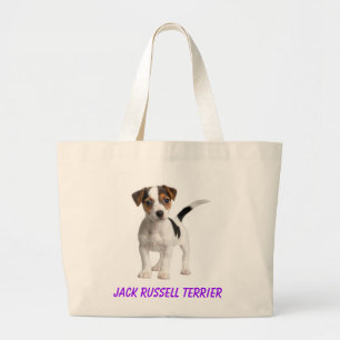 Sac fourre-tout en toile Chien chiot Jack Russell