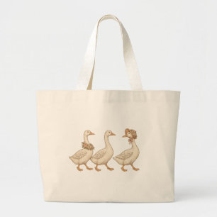 Sac fourre-tout en toile d'oie florale – Style de 