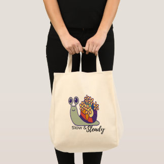 Sac fourre-tout en toile Fun Snail - Réutilisable