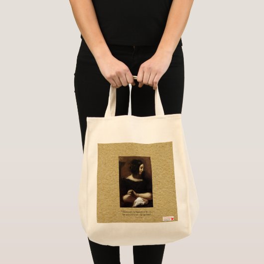 Sac fourre-tout en toile George Sand "One Happines (Devant (produit))