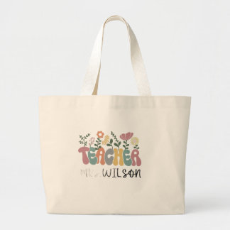 Sac fourre-tout en toile personnalisé pour enseign