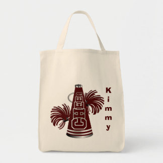 Sac fourre-tout en toile Pom-pom girl Maroon Megap