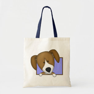 Sac fourre-tout encadré à beagle de bande dessin