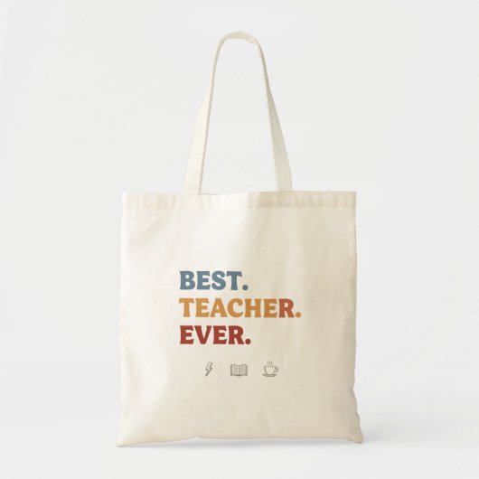 Sac fourre-tout enseignant - Meilleur enseignant j (Devant)
