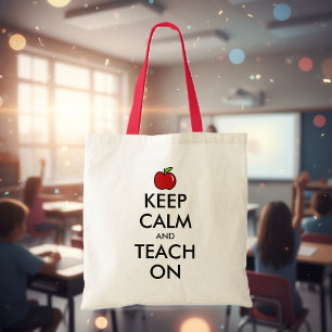 Sac fourre-tout enseignant Pomme rouge garder le