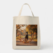 Sac fourre-tout épicerie élégant Doberman Pinscher (Dos)