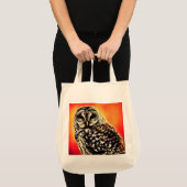 Sac fourre-tout/Épicerie - Gras Chouette Design (Devant (produit))