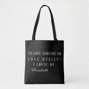 Sac fourre-tout esthétique avec citation personnal