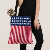 Sac fourre-tout Étoiles et rayures (De près)
