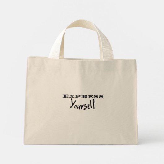 Sac fourre-tout "Express Yourself" | Citation mini (Dos)