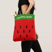 Sac fourre-tout fait sur commande à pastèque avec (De près)