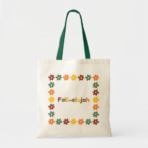 Sac fourre-tout Fall-elujah avec cadre de fleurs c