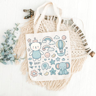 Sac fourre-tout fantaisiste pour baby shower