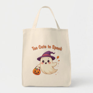 Sac fourre-tout fantôme d'Halloween mignon "Trop m