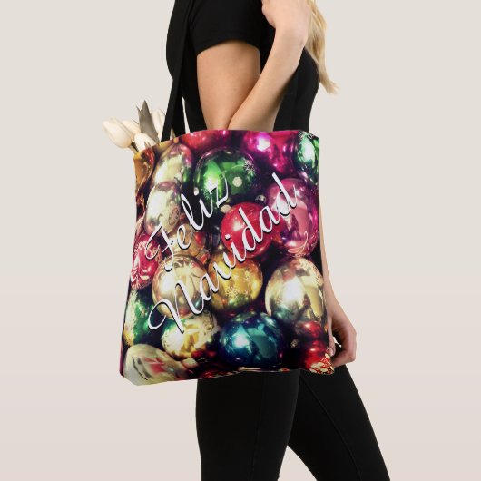 Sac fourre-tout "Feliz Navidad" (De près)