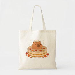 Sac fourre-tout feuille d'érable automne capybara