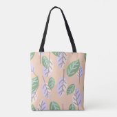 sac fourre-tout feuille pastel (Dos)