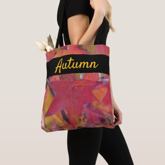 Sac fourre-tout - Feuilles d'automne (De près)