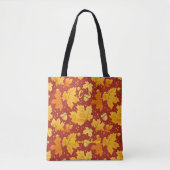 Sac fourre-tout Feuilles d'érable dorées qui tombe (Devant)