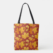 Sac fourre-tout Feuilles d'érable dorées qui tombe (Dos)