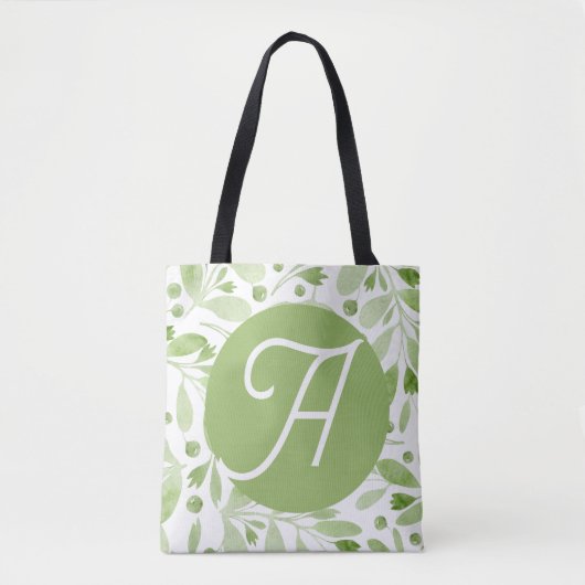 Sac fourre-tout feuilles d'olive (Devant)