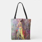 Sac fourre-tout Fille avec vélo (Dos)