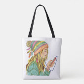 Sac fourre-tout fille chapeau boho (Dos)
