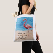 Sac fourre-tout flamant rose (De près)