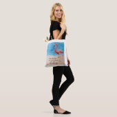 Sac fourre-tout flamant rose (Sur le modèle)