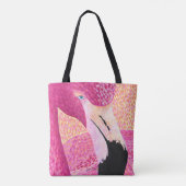 Sac fourre-tout flamant rose pamplemousse (Dos)