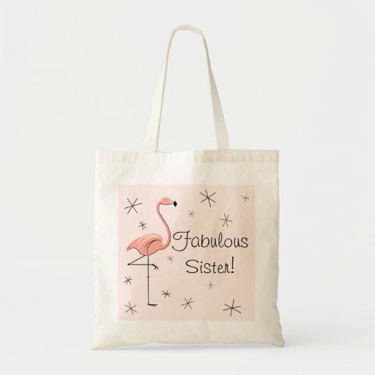 sac fourre-tout Flamant rose rose 'Fabulous Sister (Devant)
