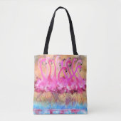 Sac fourre-tout Flamants roses roses (Devant)