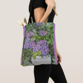 Sac fourre-tout fleur d'hortensia (De près)