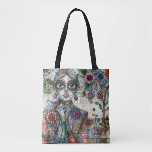 sac fourre-tout "Fleur sauvage" par DAKimage (Devant)