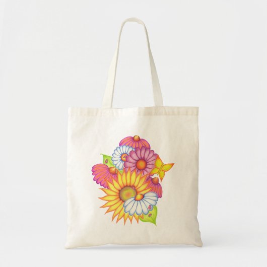 Sac fourre-tout Fleurs (Devant)