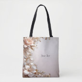 Sac fourre-tout Fleurs roses et blanches douces (Devant)