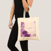 Sac fourre-tout Fleurs violettes luxuriantes (Devant (produit))