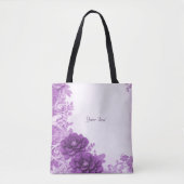 Sac fourre-tout Fleurs Violettes Prospèrent (Devant)