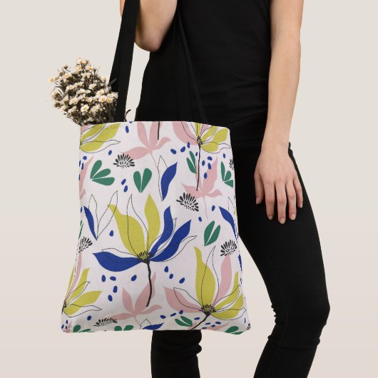 Sac fourre-tout floral (De près)