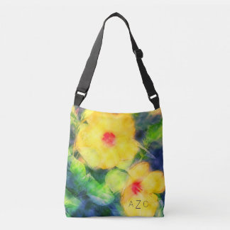 Sac fourre-tout floral à corps de croix de