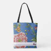 Sac fourre-tout floral à LA de musée (Dos)