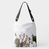 Sac fourre-tout floral à nids de faune d'oiseaux (Devant)