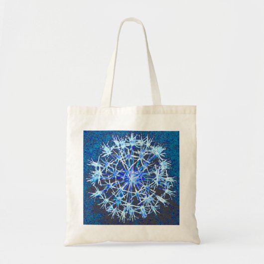 Sac fourre-tout floral bleu (Devant)