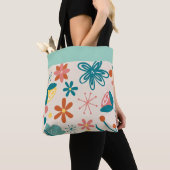 Sac fourre-tout floral boohoo (De près)