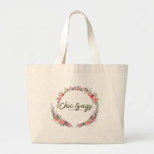 Sac fourre-tout floral chic (Devant)