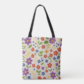 Sac fourre-tout floral coloré (Dos)