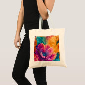 Sac fourre-tout floral coloré (Devant (produit))