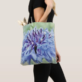Sac fourre-tout Floral de Cornflower Bleu (De près)